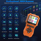 OBD2 Scanner Diagnostic Tool, Check Engine Light Car Code Reader with Reset, Battery Tester, Live Data, Freeze Frame, I/M