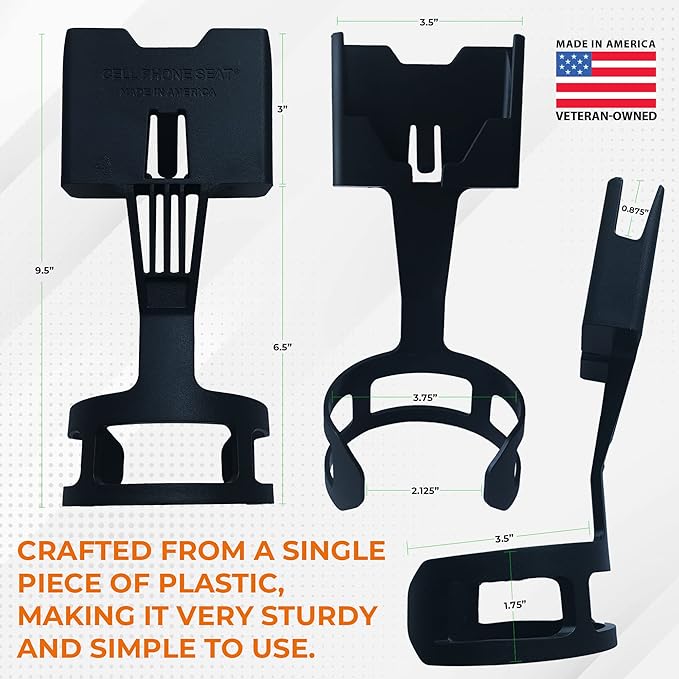 Phone Holders for Your Car, Cup Holder Phone Mount, Universal Adjustable Expander Cradle Hands-Free Driving - Compatible with All Smartphones Car Mount for iPhone Samsung Google Android Mobile Black