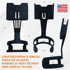 Phone Holders for Your Car, Cup Holder Phone Mount, Universal Adjustable Expander Cradle Hands-Free Driving - Compatible with All Smartphones Car Mount for iPhone Samsung Google Android Mobile Black