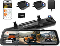 WOLFBOX G900 Tripro Bumper Version 3 Channel 4K Mirror Dash Cam, 8MP STARVIS 2 IMX678 Night Vision, 4K+2.5K+1080P Front and R