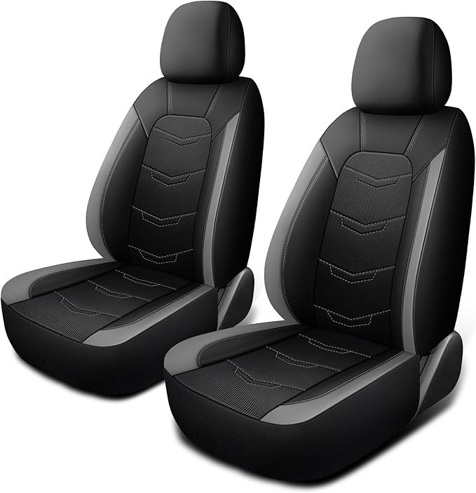 Car Seat Cover,Sport and Breathable Seat Covers,Anti-Slip Universal Fit Automotive for Cars Sedan SUV and Truck(2 Pieces,Fron