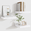 Fun Memories Floating Shelves for Wall - 9.3 Inch Square Shelves with Invisible Brackets, Small Wall Shelf for Living Room, B