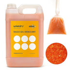 wisedry [ 8 LBS ] Reusable Silica Gel Beads Color Indicating Rechargeable Desiccant Beads Bulk with 20 Pcs Organza