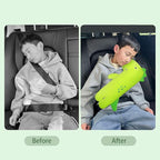 Car Pillow for Kids, Dinosaur Seat Belt Cover, Seatbelt Adjuster for Kids Car Seatbelt Covers, Vehicle Shoulder Pads, Seatbelt Cushion for Kids, Seat Strap Pillows Kids (Yellow)