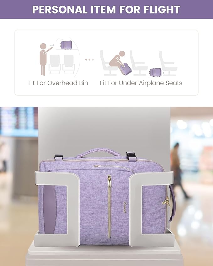 LOVEVOOK Travel Backpack for Women & Men 40L,Airline Approved Carry On Backpack Travel Essentials,TSA Carry on Luggage,Waterp