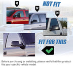 AUCERAMIC Chrome Mirror Cover Caps Fit 1999-2007 for Chevy Silverado Suburban Tahoe Avalanche 1999-2006 for GMC Sierra Yukon 2002-2006 for Cadillac Escalade (Stick-on Overlay)