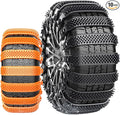 10 Pack Tire Chains, Universal Emergency Tire Chains, Adjustable Plastic Anti-skid Ties,Safety Chains for Most Cars, SUV Truc