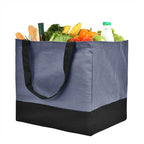 Canvas Reusable Grocery Bags Heavy Duty, 8.3 gal Foldable Large Tote Bag with Handles, Holds 60 lbs Canvas Shopping Bags, 1 Pack