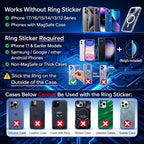 360 Adjustable Vacuum Magnetic Phone Holder for Car Dashboard – Suction Cup Magnetic Car Phone Mount for iPhone 17 Pro Max, Universal Hands Free Magnetic Cell Phone Holder