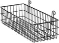 Kaforise Hanging Basket for Wire Wall Grid Panel, Multi-Function Wall Storage and Display Basket, Flower Pots Shelf Balcony P