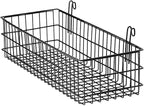 Kaforise Hanging Basket for Wire Wall Grid Panel, Multi-Function Wall Storage and Display Basket, Flower Pots Shelf Balcony P