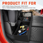 Foldable Under Seat Storage Organizer for 2019-2025 2026 Chevy Silverado/GMC Sierra 1500 & 2020-2025 2500HD/3500HD - 600D