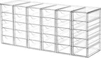 Vtopmart Acrylic Organizer with 30 Drawers, Desk Organizers and Accessories, Clear Makeup Organization, Dustproof Storage Dra