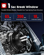 Window Breaker Seatbelt Cutter - 200 MPa Car Window Breaker Tool Under Water, Portable Car Glass Breaker for Automotive Escap
