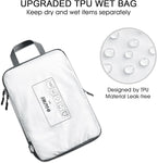 G4Free 6 Set Compression Packing Cubes, 3 sizes Travel Packing Organizers for Suitcases, Expandable Luggage Suitcase Storage 