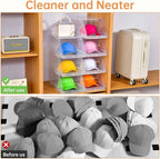 4 Pack Hat Organizer for Baseball Caps,Large Clear Cap Organizer with Drawer,Hats Holder Box for Closet with Sliding Tray,Sta