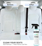 Premium Car Interior Cleaner (17oz Brush + Towel) | Interior Car Cleaner for Leather, Vinyl, Glass & Plastic | Residue-Free M