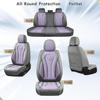 Coverado Automotive Seat Covers, Car Seat Covers Full Set, Purple Car Seat Cover, Car Seat Covers Front Seats Back Seat Cover