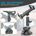 Truck Vacuum Suction Cup Windshield Tablet Mount, Dashboard Heavy Duty 360° Rotation Tablet Holder for Car Tractor, Fit for iPad Pro 12.9 Air Mini, Galaxy Tab and 6.1-15.6" Device with Case