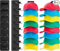 2 Pack MultiLayer Hat Organizer for Baseball Caps, Holds 16 Hats, Hat Hook for Wall, Dual Mount (Adhesive/Screws), Space Savi