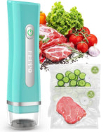 FEPPO Vacuum Sealer for Food with Visible Water Tank, Handheld Saver Compact Vacuum Sealer Machine with 30 Reusable Bags for 
