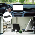 HARFINGTON 4pcs Car Dashboard Anti-Slip Mat 15.7" x 8" Universal Sticky Dash Pad Washable Reusable Car Non-Slip Mats for Phon