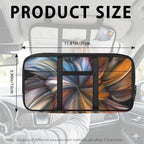 Vintage Floral Car Visor Organizer, Multi-pocket Sunvisor Storage with Document Holder and Visor Card Clip, Fit for Auto Suv & Truck, Trendy Car Accessories Interior for Men Women