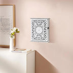 Wooden Key Holder for Wall, Key Box Key Cabinet, Key Hooks Wall Mounted Key Hangers Rustic Decorative Key Rack with 6 Key Hoo