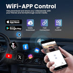 Dashcam Front and Rear Camera,TVFEA Dash cam 4K,Dual Dash Camera for Cars with Wi-Fi,3.18" LCD Screen,64GB Card,APP Control,N