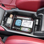PIMCAR Compatible with 2023-2026 Honda Accord LX EX Sport EX-L Sport-L Touring Hybrid Center Console Organizer ABS Plastic Material 11th Gen Accord Armrest Box Insert Tray Pallet Accessories -Red