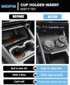 for 2-in-1 Cup Holder Insert&Wireless Charging Mat TPE Materials Compatible with 2024-2026 Chevy Traverse