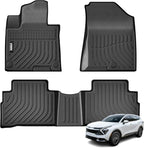 VIWIK Floor Mats Fit for Kia Sportage 2023 2024 Not Hybrid, Car Mats All Weather Custom Floor Liners Full Set 1st 2nd Row Front & Rear, Sportage 2023 2024 Accessories TPE Odorless Non-Slip