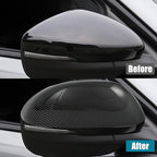ROCCS Compatible with 2021-2023 Mustang Mach-E Side Mirror Cover Caps Auto Car Mirror Cover Rearview Mirror Guard Covers Replacement Door Side Exterior Decoration Trims Accessories(Bright Carbon)