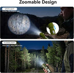 Emergency Car Flashlight with 6 Lighting Modes, Flashlights Emergency Kit Escape Hammer with Seatbelt Cutter & Window Breaker