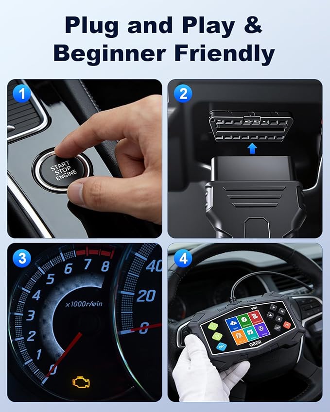 OBD2 Scanner Diagnostic Tool, ZEXMTE Professional OBD2 Scanner with Data Stream, Mode 6, Mode 8 & I/M Readiness, Enhanced Code