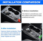 Autorder Custom Fit for Accessories 2021 2022 2023 2024 2025 Ford Bronco Sport Carbon Fiber Gear Shift Panel Cover Center Console Trim for Bronco Sport Big Bend (CX430 4-Door)