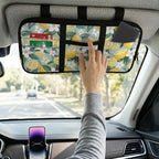 Lemon Car Sun Visor Storage Bag,Scratch-Resistant Car Essentials Tool Pack Car Visor Organizer with Zipper Fits Most Vehicles, SUVs, Trucks