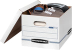 Bankers Box 30-Pack Basic Duty File Storage Boxes with Lids, Letter/Legal, Stor, (0071304)