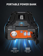AstroAI S8 Ultra 4000A Car Jump Starter, Jump Box up to All Gas Engines & 12L Diesel, 12V Portable Power Bank with