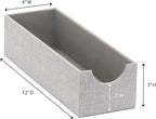 Household Essentials Narrow Organizer Tray 2 Pack, Gray