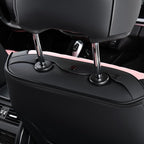 FLORICH Automotive Seat Covers for Cars Front Seats, Leather Car Seat Covers Waterproof Pink & Black Seat Covers 2 Pack, Univ