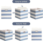 Foldable Cube Storage Bin Organizing Baskets Cubby Boxes Fabric Storage Cubes Organizer Bins with Handles for Organization Sh