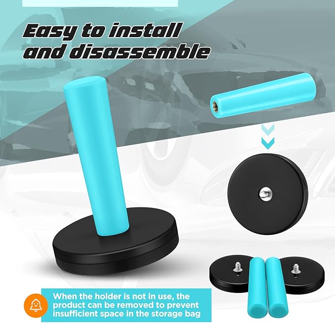 16 Pcs Cyan Car Vinyl Wrap Magnets Holder Tool Kits for Car Wrapping and Crafts Sign Making Window Tint Tools Magnets