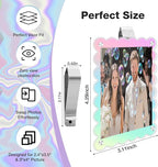 HIIXHC 2Pcs Car Picture Holder, Colored Car Visor Photo Clip, Magnetic Car Sun Visor Picture Holder for 3" Photos, Car Photo Holder, Car Visor Photo Frame for Car Accessories Interior Decor