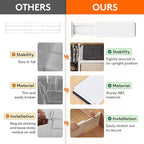 Lifewit 5 Pack Drawer Dividers 5" High, 13.5-22" Adjustable Clothes Organizers,Plastic Expandable Separators in Dresser/Bedro