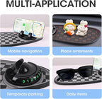 Multifunction Car Anti-Slip Mat Exclusive Phone Holder, Rotatable Car Phone Holder Dashboard Pad with Temporary Parking Numbe