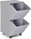 YOHOM Rolling Drawer Organizer Portable Closets Wardrobe Storage Folding Clothes Drawer Organizers for Living Room, Office, K