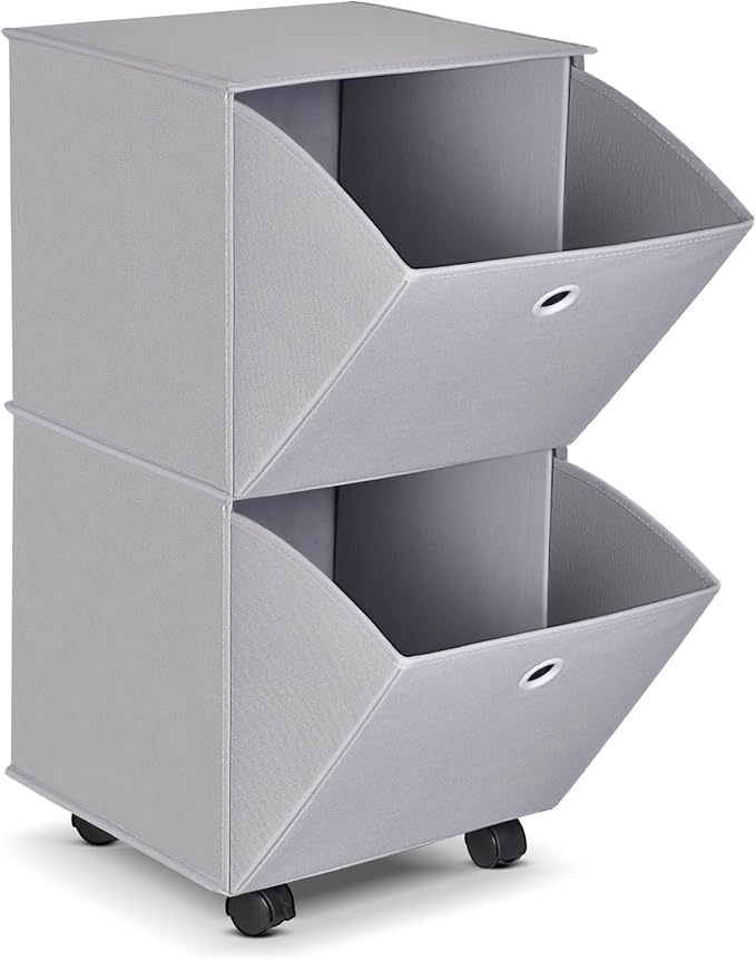 YOHOM Rolling Drawer Organizer Portable Closets Wardrobe Storage Folding Clothes Drawer Organizers for Living Room, Office, K