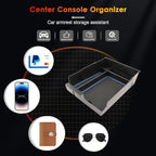 for 2024 Hyundai Palisade Center Console Organizer Tray for 2023-2025 Palisade SE/SEL/XRT/Limited/Calligraphy Armrest Box Secondary Storage Glove Box Insert Accessories (23-25 Palisade Blue Trim)