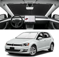 Custom Fit Windshield Sun Shade for VW Golf 2015-2021, Blocks UV & Heat, Front Window Sunshade Accessorie, Easy Fold & Store Keep Your Car Cooler
